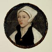 HOLBEIN, Hans the Younger, Portrait of a Young Woman with a White Coif